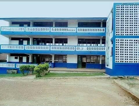 Campus view at Nsaba Presbyterian Senior High School